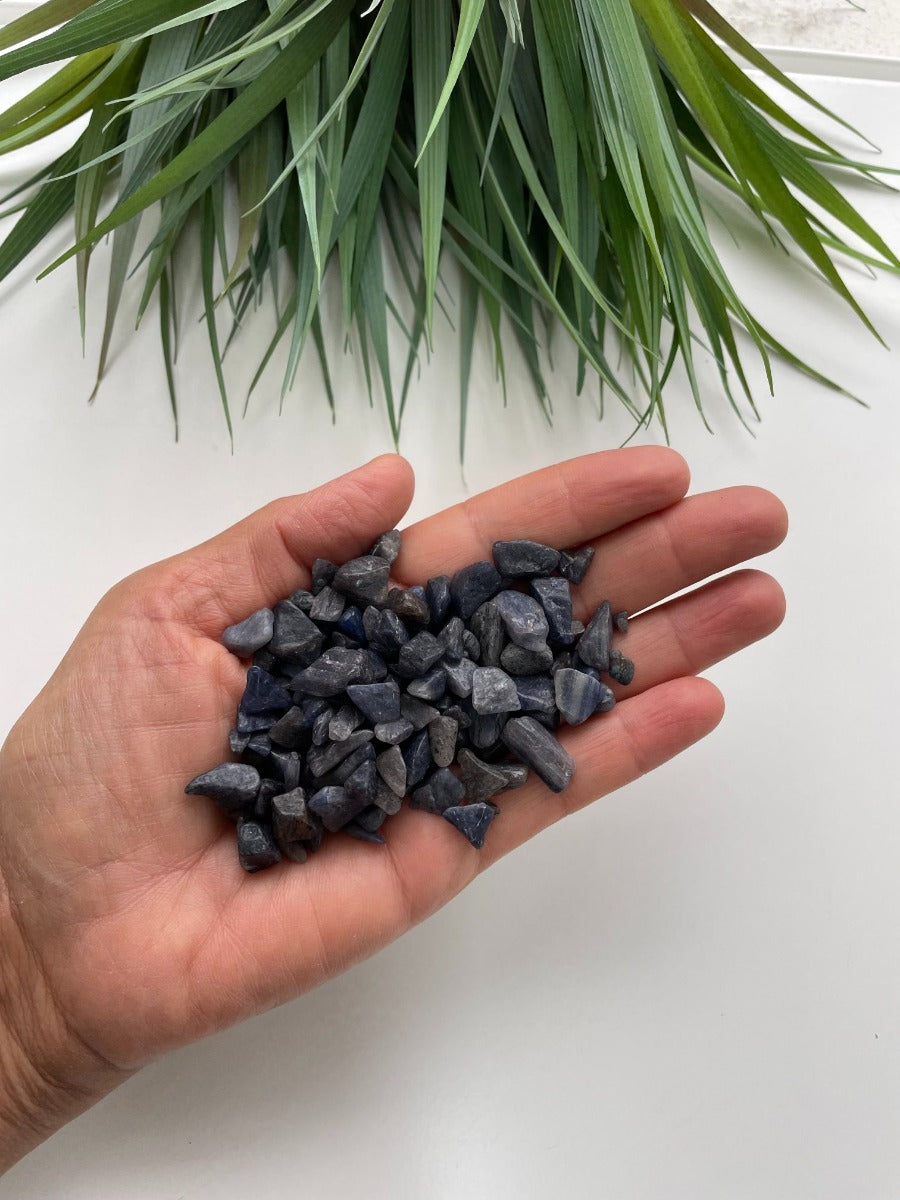 Blue Aventurine Chips - 250g (IN) Blue Aventurine Chips - 250g (IN)
